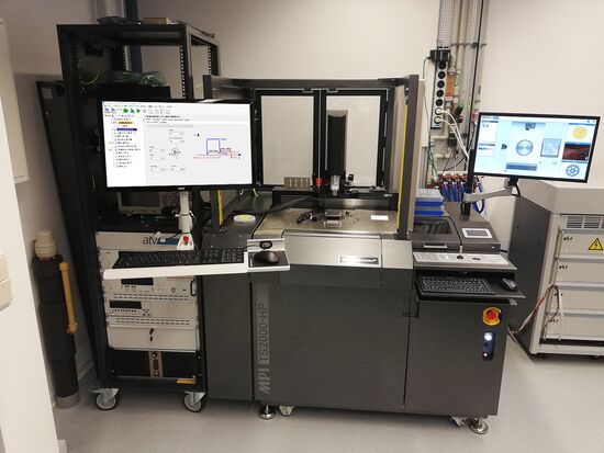 High Power Testsystem bestehend aus Prober, Messtechnik und Measmatic Softwaresteuerung